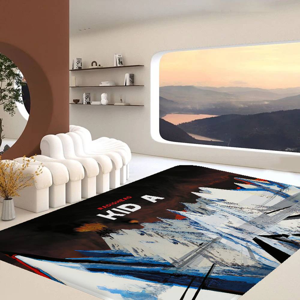 Tappetino da cucina classico R-Radiohead Rap Band Decorazione Stanza Bambini Camera da letto Balcone Antiscivolo Zerbino Soggiorno Alfombra