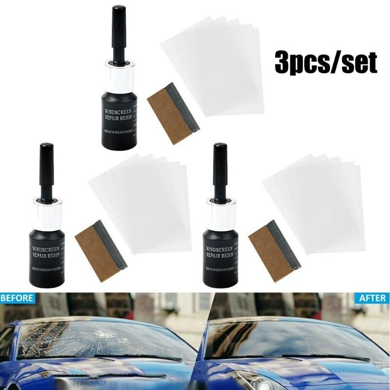 Car Windshield Windscreen Glass Repair Resin Kit Auto Vehicle Casement Fix Tool Quick Repair Window Cracks Maintenance Tools