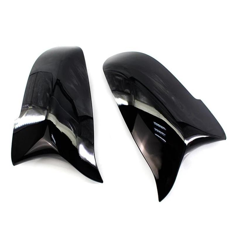 Copri specchietti retrovisori auto finitura nera in fibra di carbonio per BMW Serie 5 6 7 F10 F11 F18 F07 F12 F13 F06 F01 F02 LCI