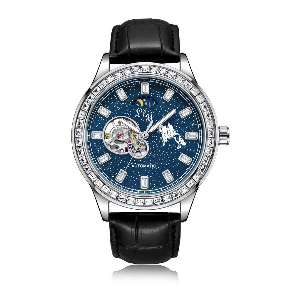 Duke of Lorraine 1976 Men's Luminous Skeleton Mechanical Watch