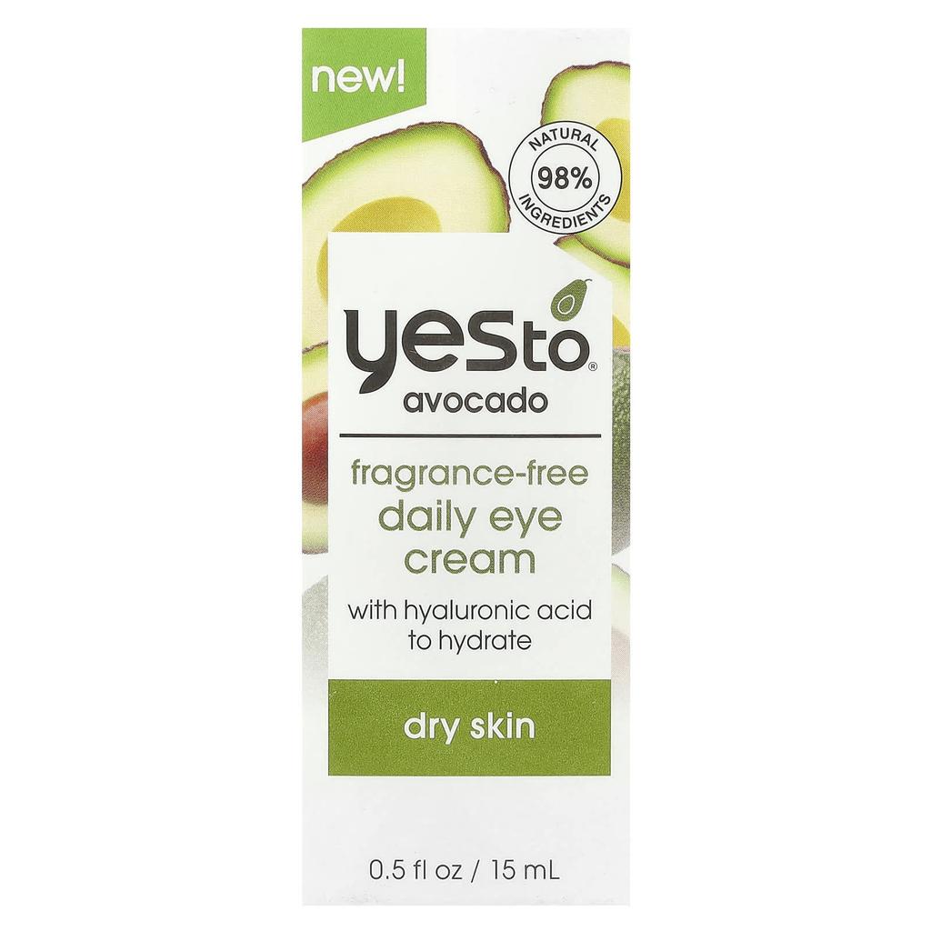 Fragrance Free Daily Eye Cream, Dry Skin, Avocado, 15 Ml (0.5 Fl Oz)