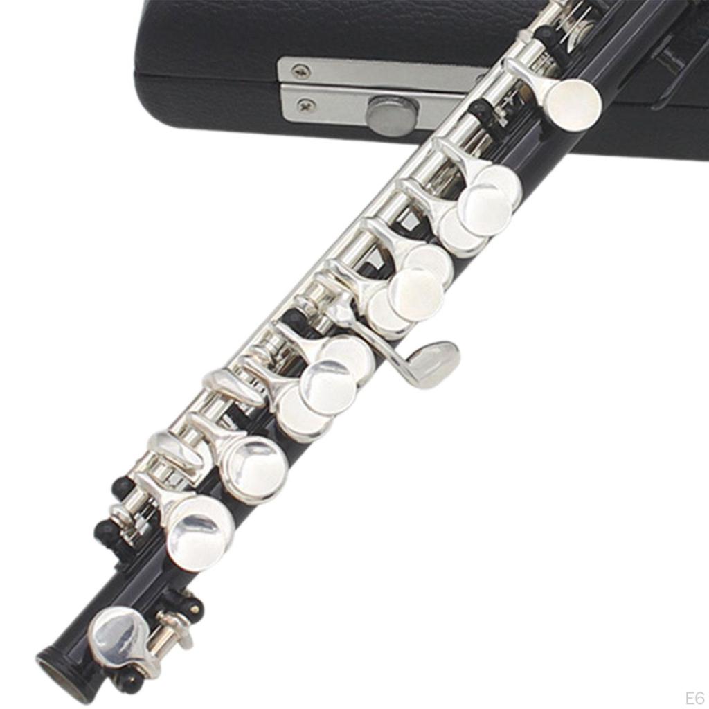 C Key Piccolo Lightweight Easy To Play Woodwind Instrument 16 Hole Flute for Stage Performance