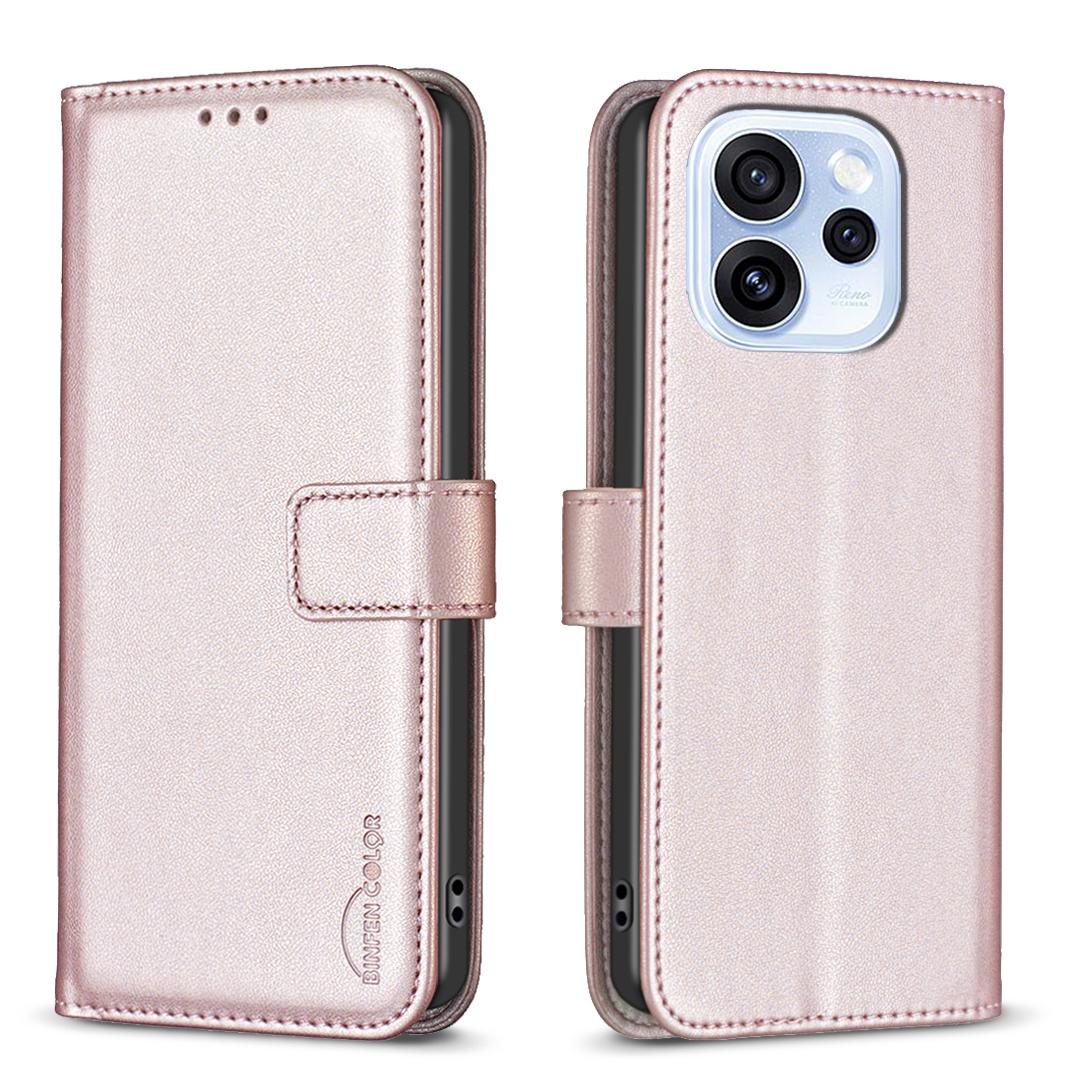 For Oppo Reno15 F 5G Phone Case BINFEN COLOR BF17 Wallet Folio Flip Leather Cover