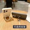 Applicable To iPhone17promax Liquid Silicone Magnetic Suction Bracket Mobile Phone Case Apple 16 Large Hole Anti-drop Protective Case