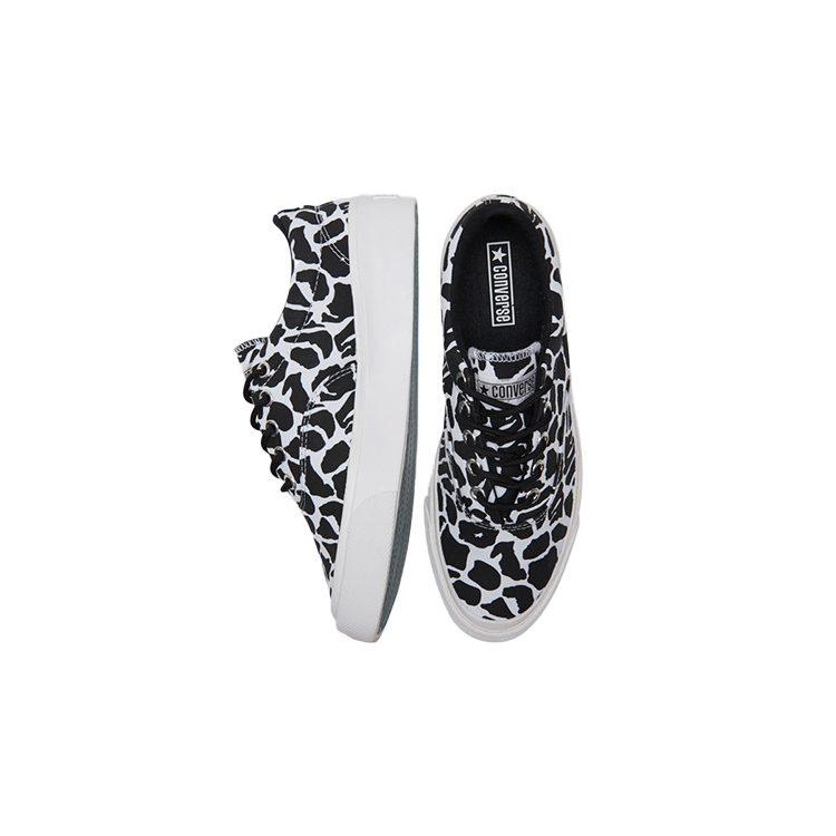 Converse Skidgrip Stylish Low Top Casual Canvas Shoes Black Gray Printing 'Black Gray' 171335C