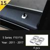 Matte Car Styling Interior Door Audio Stereo Speaker Sequ Decorative Cover Trim For BMW 5 Series F10 F11 F18 Auto Accessories
