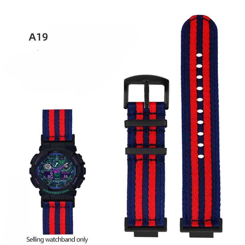 Nylonowy Pasek do Zegarka Canvas Dla GSHOCK Casio DW5600 DW-5600 GA110 GA100 GA120 GM2100 GA2100 GA2110 Zmodyfikowany Pasek Sportowy Pasek