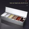 Stainless Steel Spice & Seasoning Box with Lid for Kitchen or Restaurant Use
