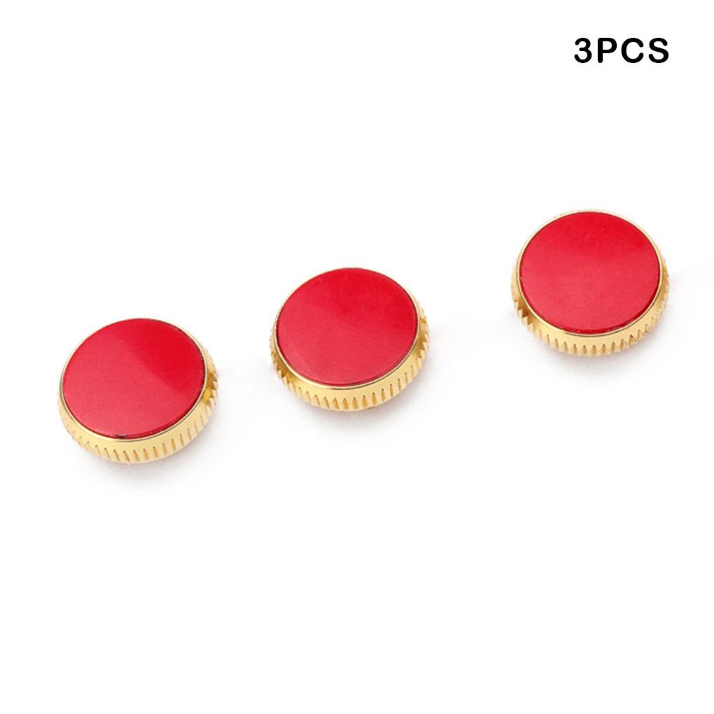 3 Pieces Saxophone Buttons Smooth Surface Vintage Style Woodwind Decorative Repair Parts Musical Instrument Ornaments Keys