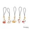 Hot  5Pcs Kawaii Snoopy Cartoon Phone Chain Key Lanyard Schoolbag Charm Pendant Bag Keychains For Backpacks For Girls And Bo