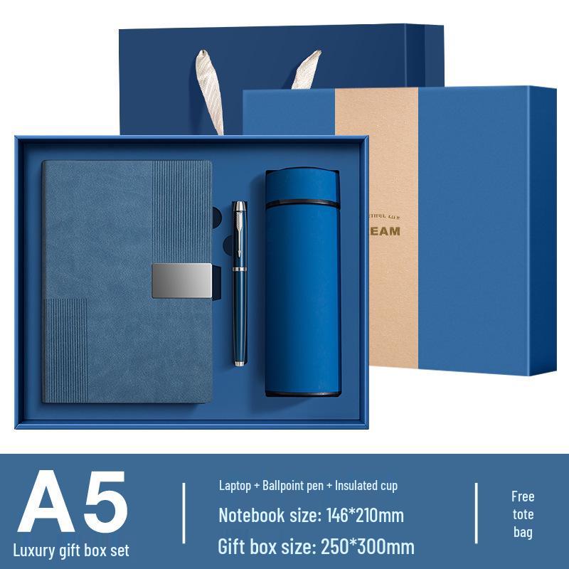 Customizable Cross-Border Gift Set: Notebook & Thermos for Office Meetings & Daily Use