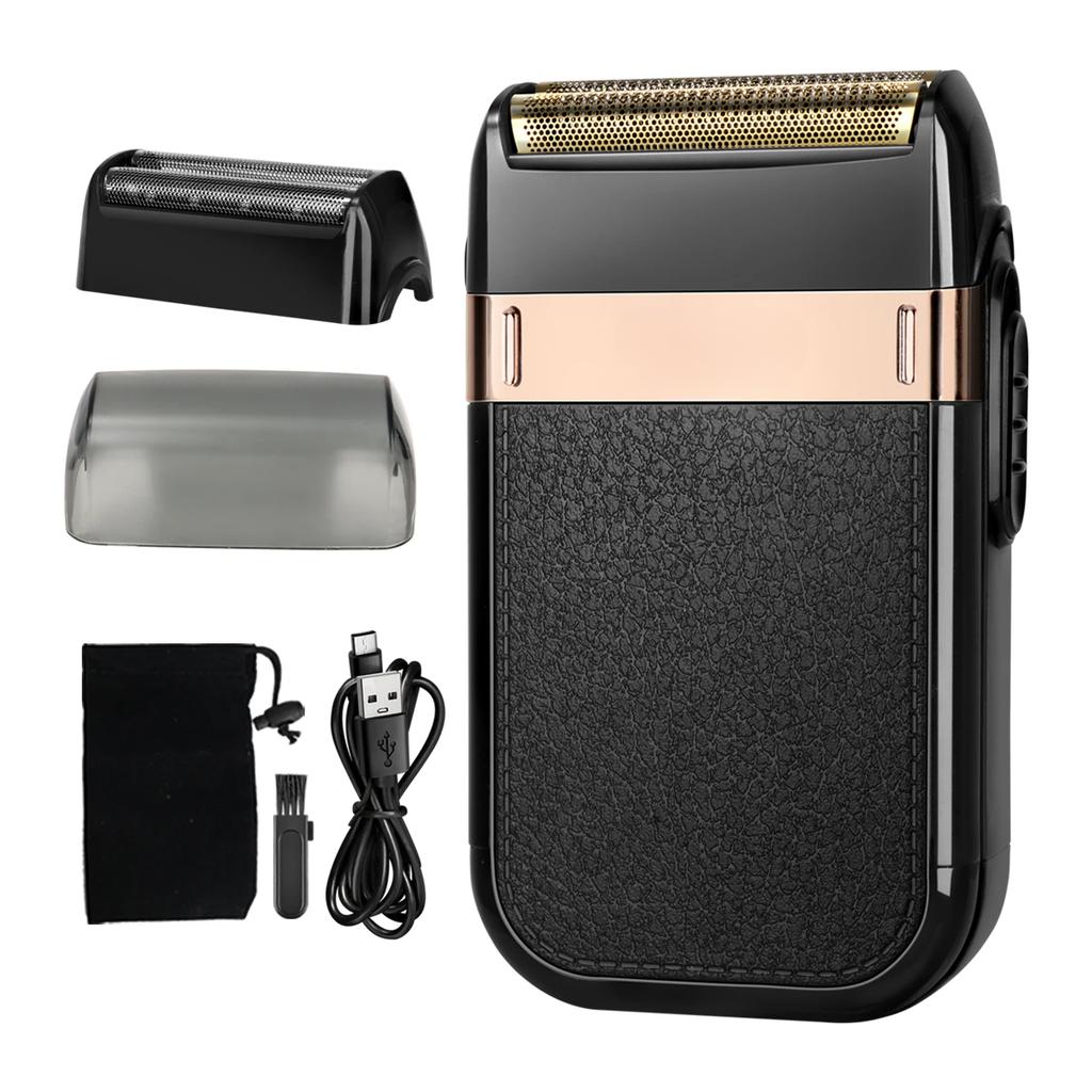 Electric Shaver for Men Twin Blade Waterproof Reciprocating Cordless Razor USB Rechargeable Shaving Barber Trimmer