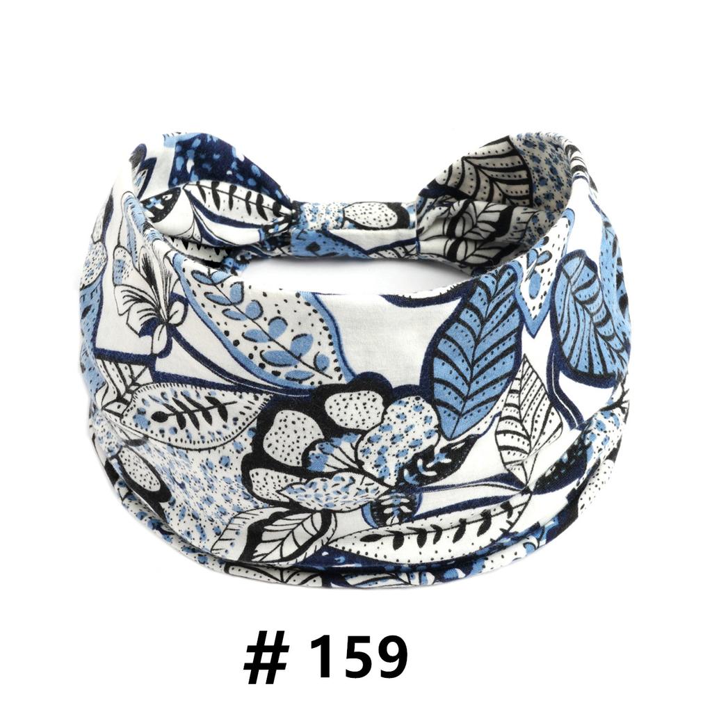 Tiaras Boho para Mulheres Algodão Tiara Larga Elástica Faixa de Cabelo Antiderrapante Treino Yoga Corrida Turbante Envoltório de Cabeça Acessórios de Cabelo