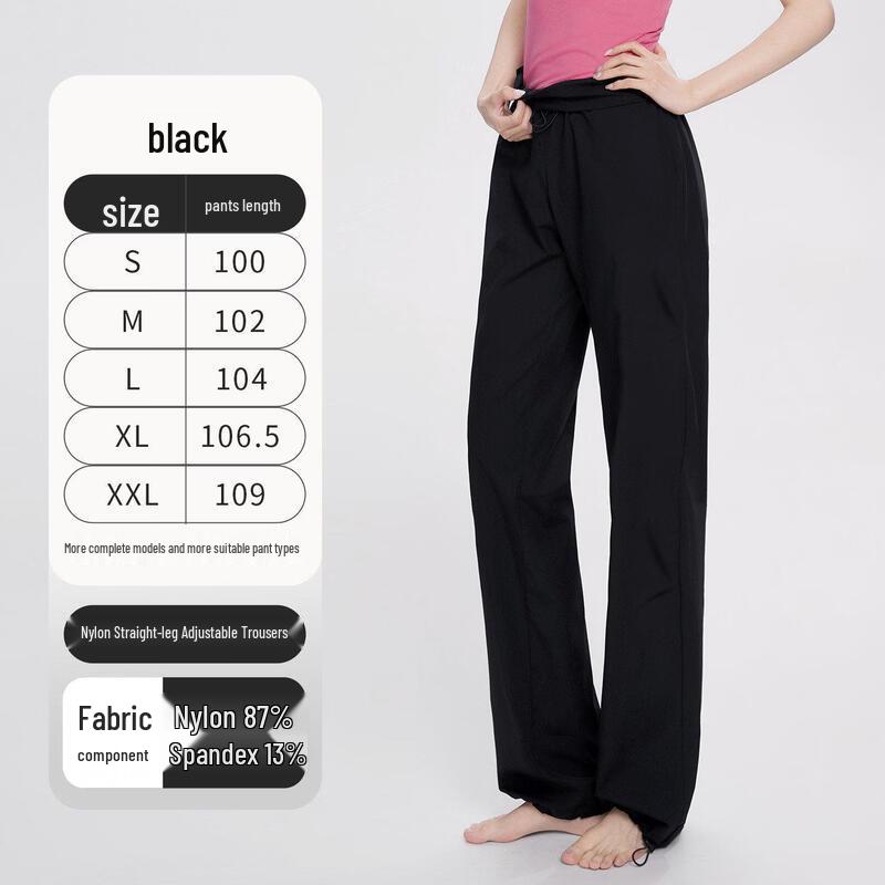 Aiwugo Women s High-Waist Wide-Leg Dance Pants XL