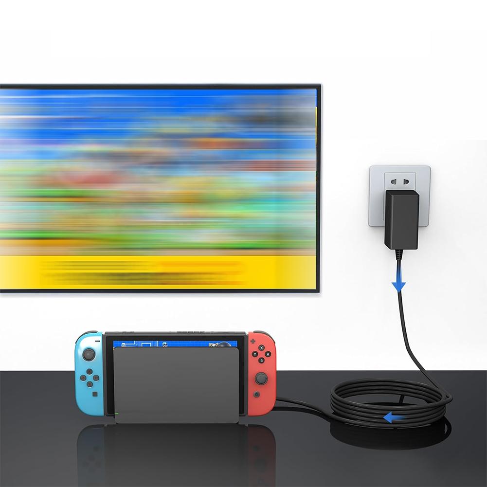 Portable Dock Charger Type-C Power Adapter Overload Protection Charger Dock for Nintendo for Switch