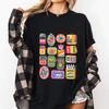 Sardines T Shirt Women Men Vintage Tin Fish T-Shirt Coastal Aesthetic Tee Foodie Gift Casualcotton Short Sleeve Round Neck Tees