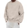 Men's Vintage Cotton Long Sleeve Round Neck Shirt Casual Daily Top