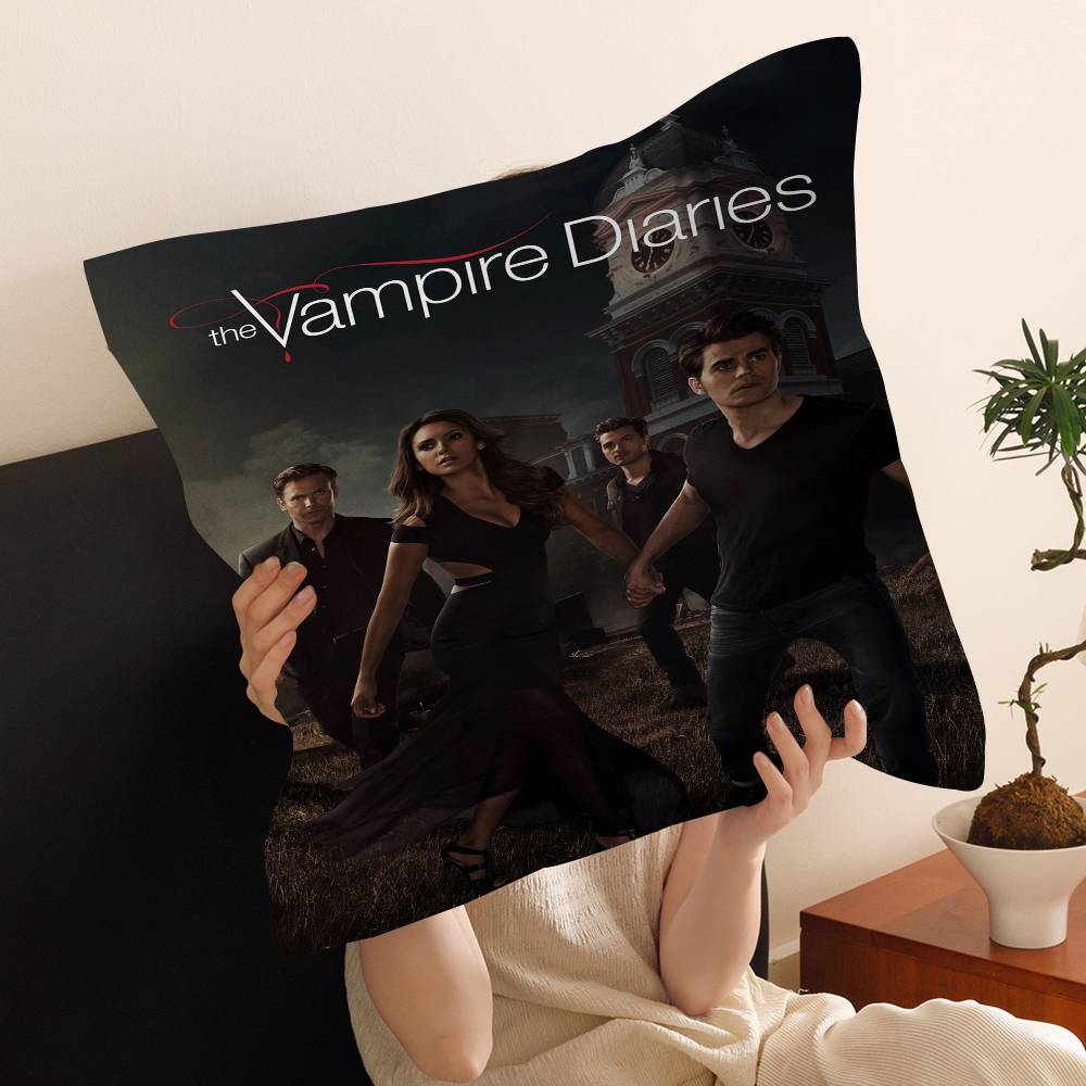 Classic Movie The Vampire Diaries Personalized Pillow Dust Cover Bedroom Kids Party Decoration Pillowcase Birthday Children Gift