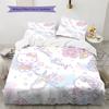 Hello Kitty  Pattern Bedding Quilt Set  Home Decoration  Gift (1 * duvet cover + 2 * pillowcase  without core)