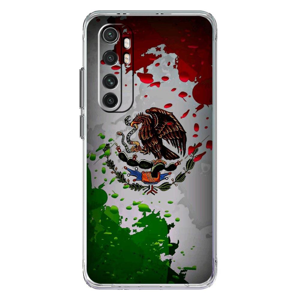 Phone Case For Xiaomi Poco X6 X5 NFC X3 F6 F5 Pro F4 F3 M3 14 13T 12T 12 13 Lite 11 Mi 5G Clear Cover Mexico Flag