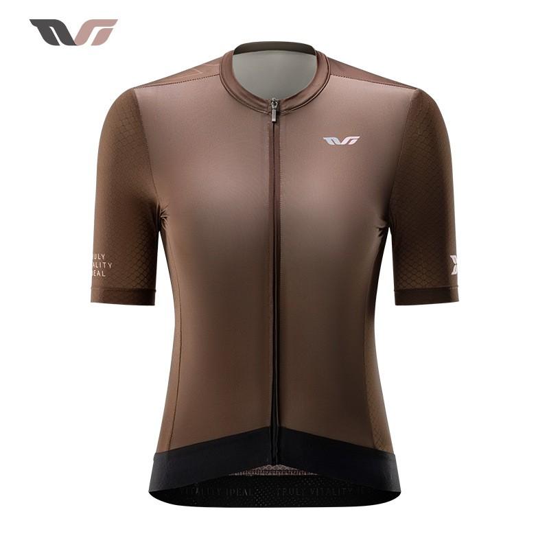 ROCKBROS Damen Schnelltrocknendes Radtrikot Kurzarm Atmungsaktiv Fahrradshirt Rennrad Frühling Sommer