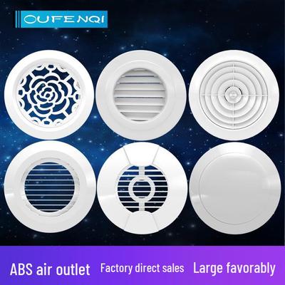 Ofenqi Adjustable Round Air Vent Louver for Central Air Conditioning