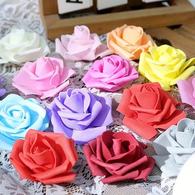 10/20/50 Stück Rosen Künstliche Blumenköpfe Kunstblumen für Heimdekoration Hochzeitsdekoration Partyzubehör DIY Bastelgeschenk Zubehör