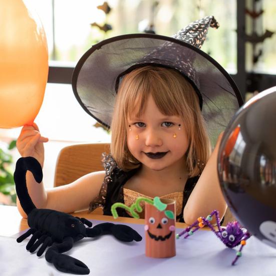 Scorpion Doll Plush Toy Lifelike Stuffed Animal Plushies for Halloween Pranks Realistic Design Kids Gift Home Decor