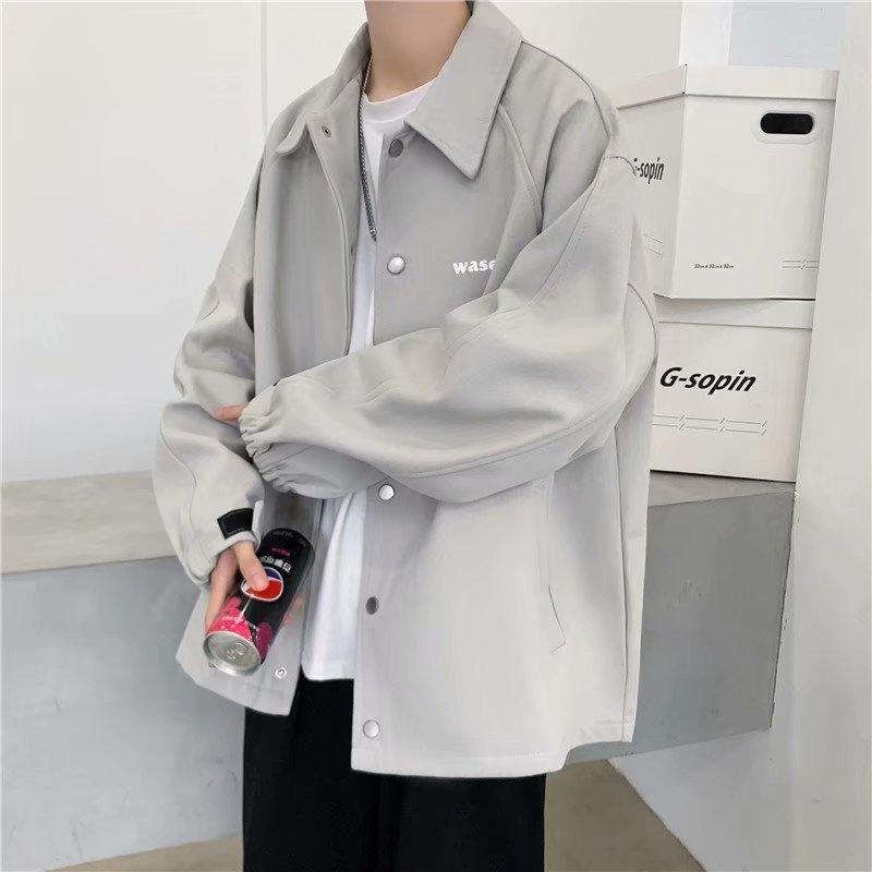 Men's Windproof and Rainproof Jacket Spring Work Jacket Casual Youth Men's Stand Collar Hoodless Clothes