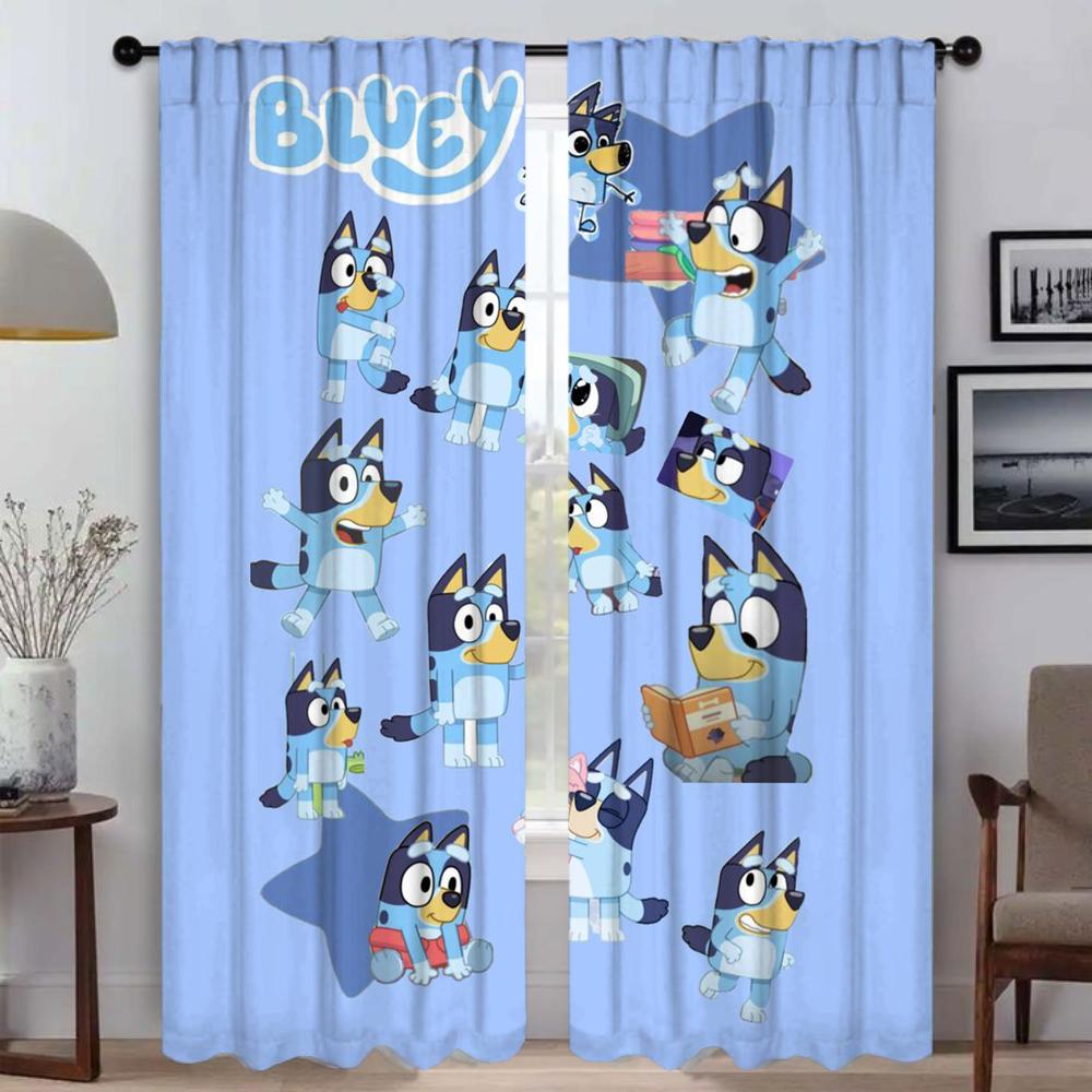 

B-BlueyS Шторы Шторы для детской комнаты Шторы для спальни Жалюзи Шторы для окон Перегородки Шторы Украшения на Хэллоуин Гостиная Кухня W86xH137cmx2pcs-CL