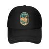 Algeria Retro Travel Sunset Emblem Mesh Baseball Cap Polyester Forward Observations Hat Adjustable Golf Hat Summer