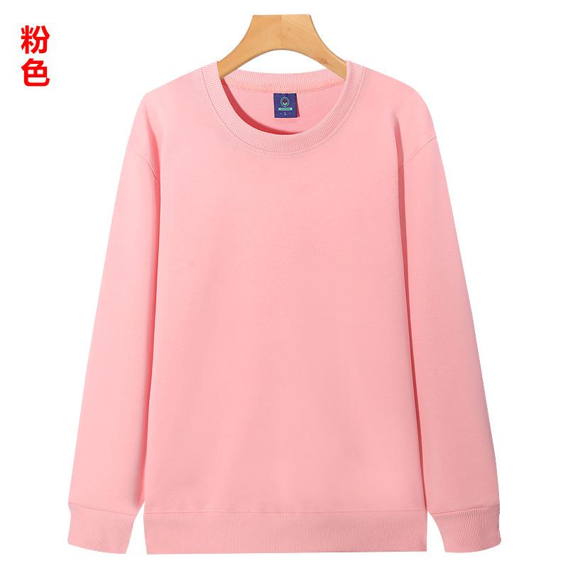 320G autumn and winter Chinese cotton crew neck sweater composite super soft heavy sweater long sleeve top shoulder sweater