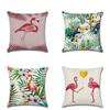 Versatile 18 Inch Summer Flamingo Throw Pillow Case Ideal For Sofa Bed And Home Decor