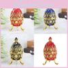 Pelican Russian Faberge Egg Box Ornaments With Rhinestone Decor For Daily Gift
