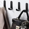 6-piece Towel Bath Glue, Hanger Black Wall, Glue Hook, Stainless Steel Glue Hook, Stainless Steel Glue Hook, Bathroom, Kitchen, Bedroom
