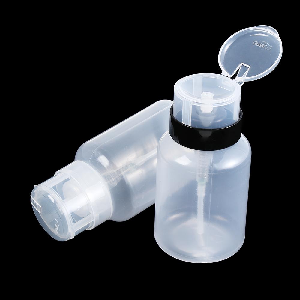 Gel Cleaner Liquid 200mL Clean Acetone Nail Polish Remover Pump Dispenser Container Empty Bottle