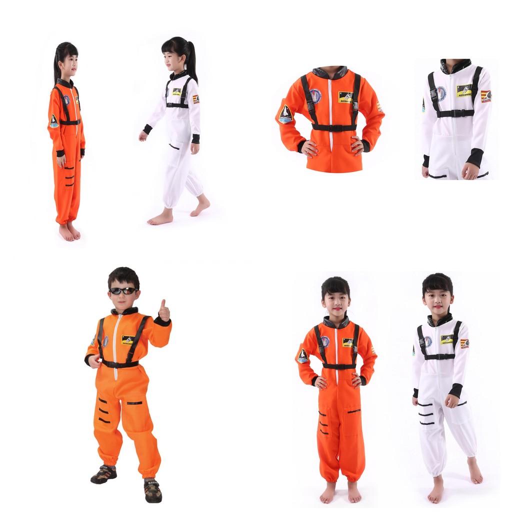 Astronaut Cosplay Costume For Kids Polyester Suit With Space Suit Design For Halloween Parties