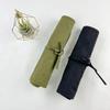 Canvas Watercolor & Calligraphy Brush Roll, 22-Hole Pencil Storage