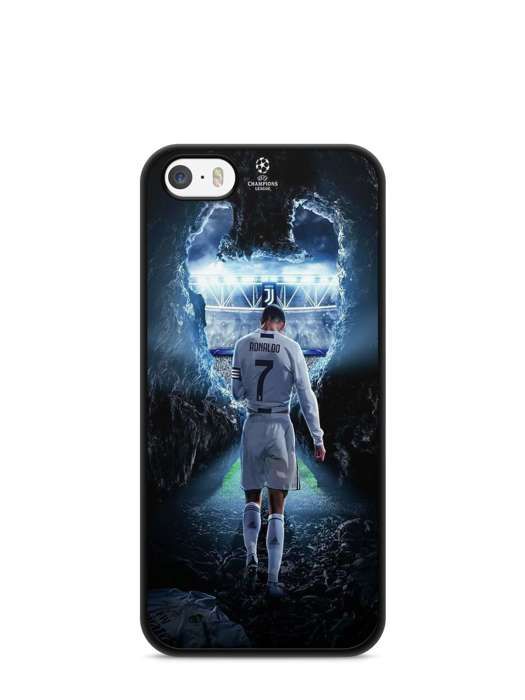 Phone case - Crazy Case - Compatible Iphone 7 / 8 / SE 2020 / SE 2022 Cristiano Ronaldo GOAT Ref 575 nero