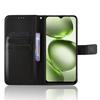 For Itel A100C 4G Leather Wallet Case with Strap Diamond Texture Phone Cover