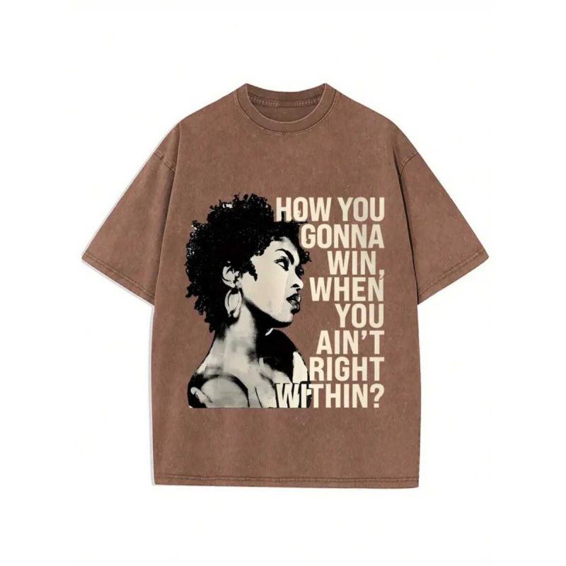 Washed Retro Cotton 230G1 Piece, Washed With 230G Water, How Can We Wi 2XL коричневый