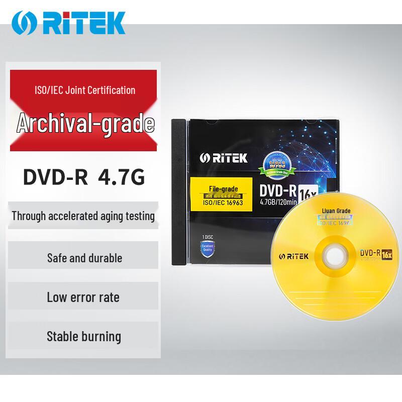 RITEK Archival Grade DVD-R Blank Disc