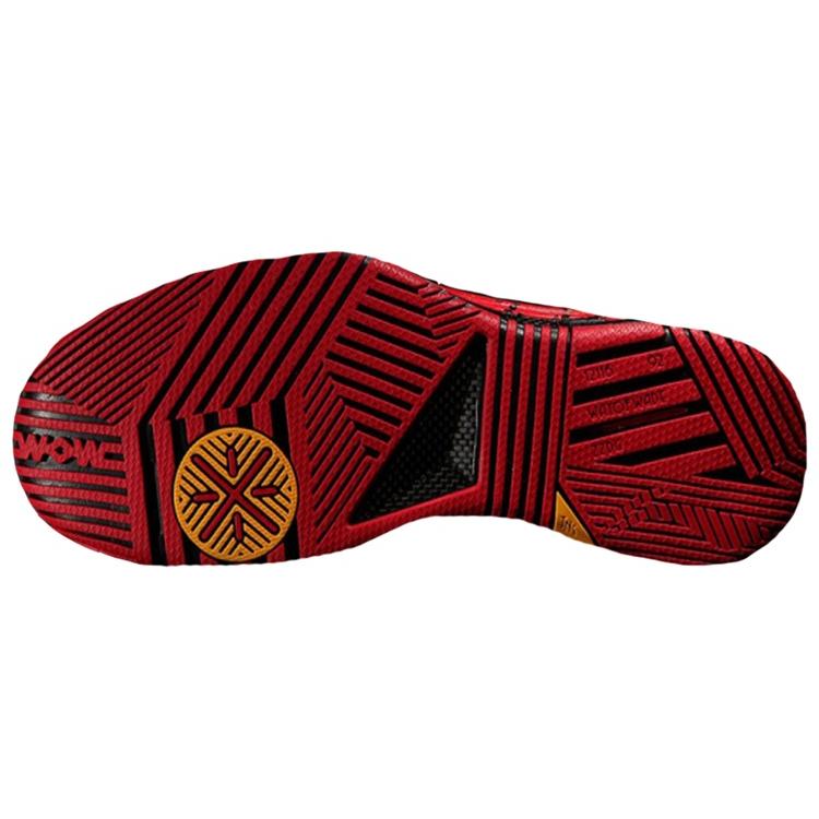 Li Ning WOW 2 Way Of Wade 2 Lei Feng Schraubendreher Mittelhohe Basketballschuhe Herren Rot Schwarz Gelb ABAH017-15