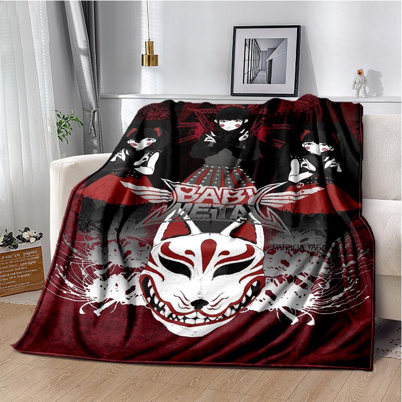 Pop Metal Band Throws Blanket for Kids Couch Sofa Travel Home Picnic Hiking Bed Beding Super Soft Flannel Blanket birthday gift