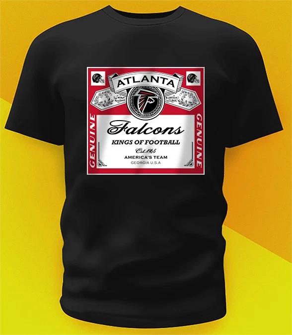 Футболка Atlanta Falcons King Of Football Взрослые размеры от 6XL до подростковых Быстрая доставка S