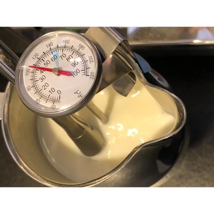 scarlet espresso | thermomètre "professionale" en acier inoxydable [blanc]