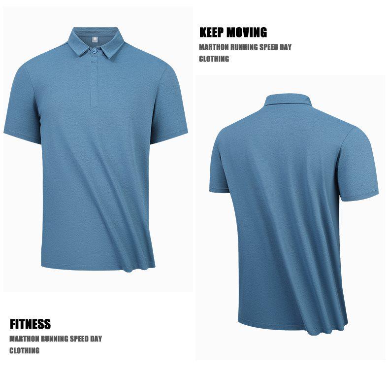 Men's Ice Silk Polo Shirt - Quick Dry, Short Sleeve, Frosted Mulberry Skin, High Quality Summer Wear