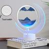 3D Sandscape Moving Sand Art Picture Table Lamp with 7 Colors Quicksand Liquid Hourglass Flowing Sand Painting Home Decor Gifts