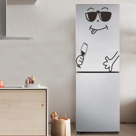 Fridge Sticker Self Adhesive Eco-friendly Removable Easy To Apply Wide Application Decorative
