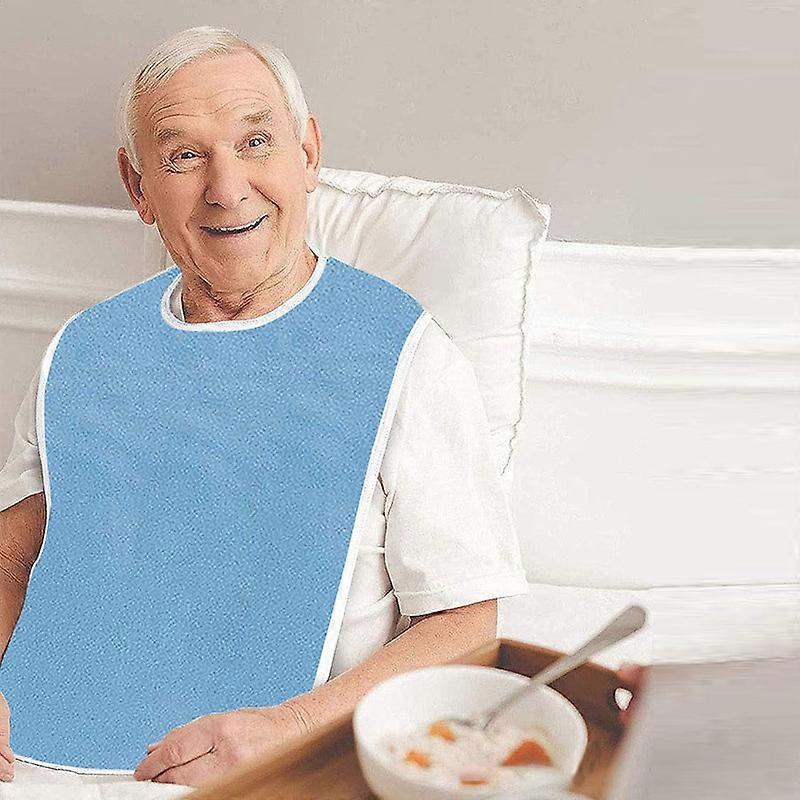 Adult Bibs - Terry Cloth Adult Bibs for Eating 2 Pack